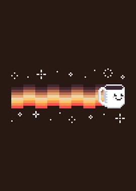 Pixel Art Coffee Mug Trail