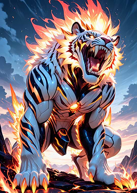 Fiery Tiger Warrior