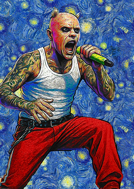 Fred Durst Starry Night Painting