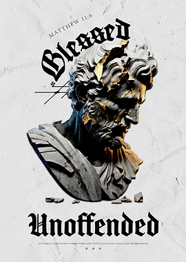 Blessed Unoffended Statue Art