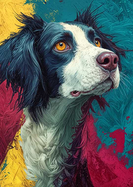 Colorful Springer Spaniel