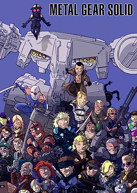 Metal Gear Solid Cartoon Character Compilation