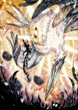 Hollow Knight Radiance Battle Fanart