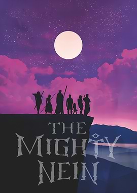 The Mighty Nein Silhouette Poster