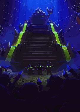 Dark Fantasy Throne Room Scene