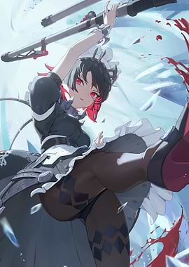 Maid Warrior with Sword