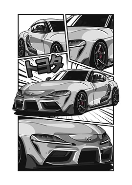 Toyota Supra Manga Style
