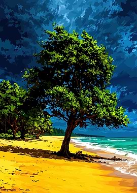 Beach Tree Landscape