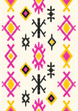 Zayyan Tribe Berber Diamond Geometric Pattern