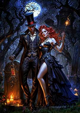 The Graveyard Ball of Baron Samedi and Maman Brigitte