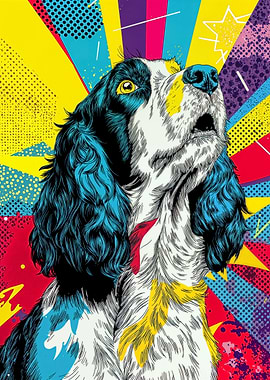 Springer Spaniel Pop Art