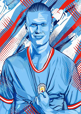 Erling Haaland Illustration