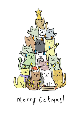 Merry Catmas: Cats Christmas Tree