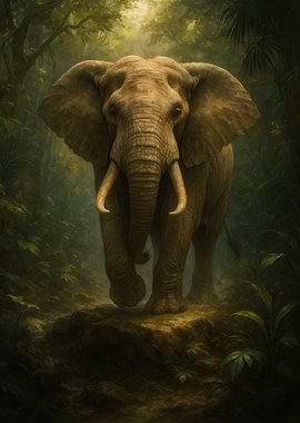Elephant in the Jungle