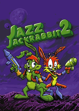 Jazz Jackrabbit 2 Game Cover Art