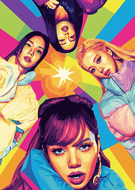 Blackpink Pop Art Portrait