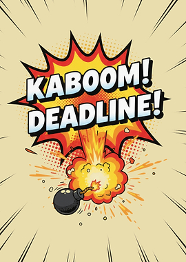 Kaboom Deadline Comic Explosion