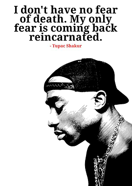 Tupac Shakur Quote Portrait