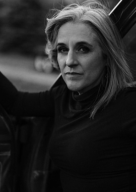 Black and White Portrait of Woman