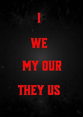 Pronouns on Dark Background