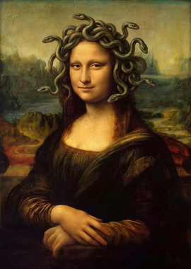 Mona Lisa with Snakes