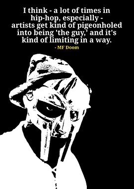 MF Doom Quote Portrait