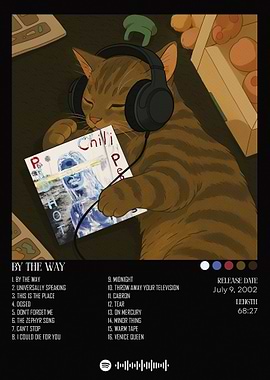 Cat Listening to Red Hot Chili Peppers