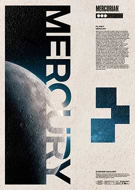 Planet Mercury Poster