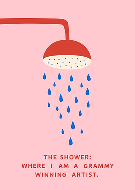 Shower Grammy Winning Artist Illustration