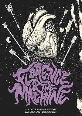 Florence and the Machine Concert Poster