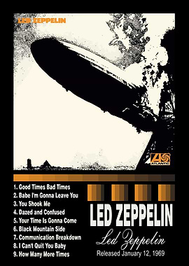 Led Zeppelin I Album Cover Art