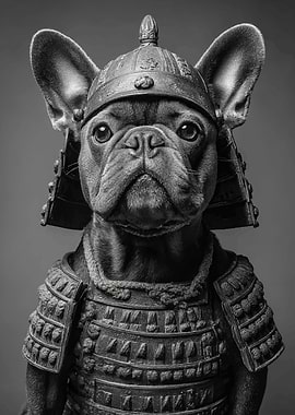 Samurai Dog Portrait