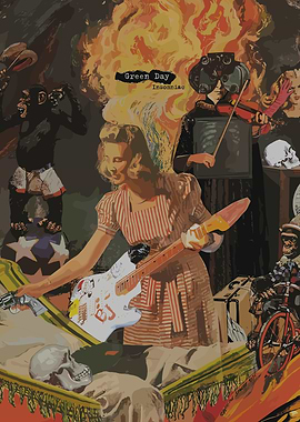 Green Day Insomniac Album Cover Art