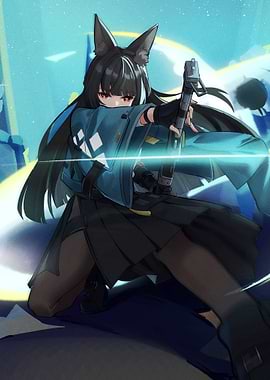 Zenless Girl with Gun