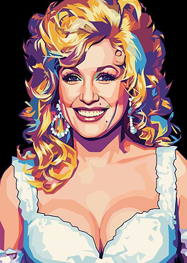 Dolly Parton Pop Art Portrait