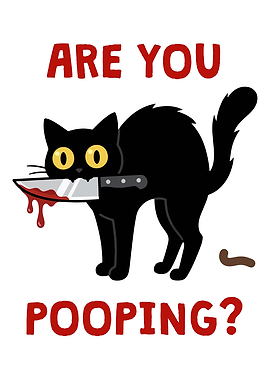 Black Cat Knife Are You Pooping