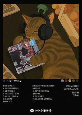 Cat Listening to Red Hot Chili Peppers