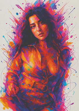 Colorful Portrait of a Woman