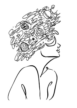 Planetary Mind Line Art