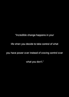 Inspirational Quote on Black Background