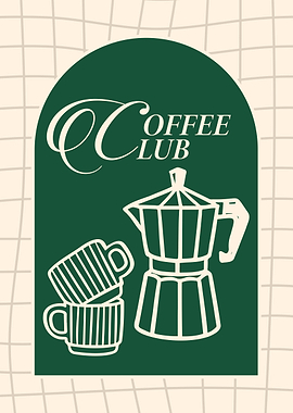 Coffee Club Illustration