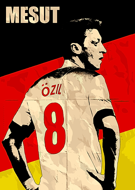 Mesut Ozil Soccer Poster