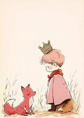 Prince and Fox Illustration