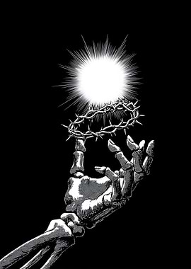 Crown of Thorns and Skeleton Hand