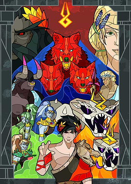 Hades Game Stained Glass Art