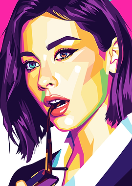 Gracie Abrams Pop Art with Glasses