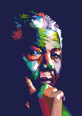 Nelson Mandela Pop Art Portrait