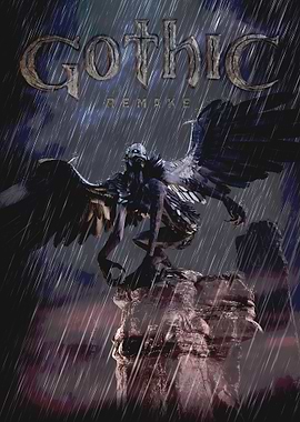 Gothic Remake: Winged Creature in Rain