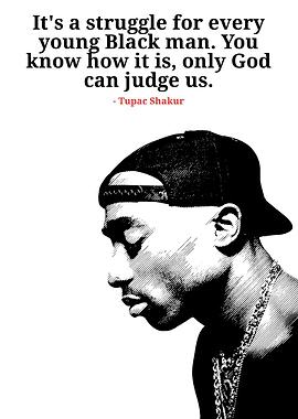 Tupac Shakur Quote Portrait