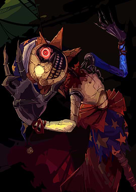 Creepy Sun and Moon Animatronic